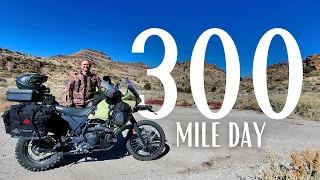 Asphalt To Mud, 300 Mile Day - Utah/Nevada - Riding KLR650