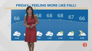 Friday's extended Cleveland weather forecast: Cooler temps and rain chances in Northeast Ohio