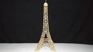 DIY how to make a miniature eiffel tower from a skewer