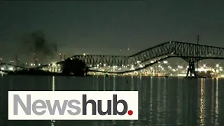 Six people feared dead after cargo ship ploughs into Baltimore bridge | Newshub