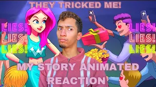 Cheerleader REACTS To Clickbait Story//My Story Animated- Nobody To Princess Cheerleader [REACTION]