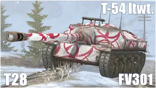 T28, FV301 & T-54 ltwt. ● WoT Blitz