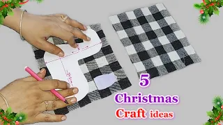 5 Economical Christmas Decoration idea with Simple material |DIY Affordable Christmas craft idea🎄106