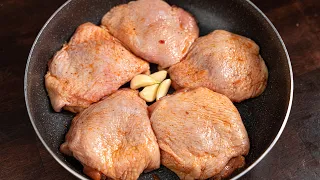 This is the tastiest chicken thigh I've ever eaten❗ Very juicy, simple and cheap❗