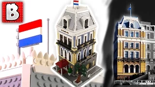 Custom LEGO Modular Hotel In Our LEGO City! | MOC By Brick City Depot | Build Time Lapse Review