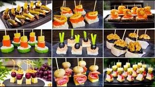 TOP 16 quick snacks for parties! Delicious snacks for parties and receptions in 5 minutes!