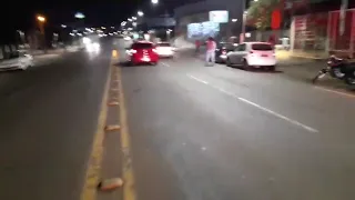 Acidente Auto x Moto na Avenida Tupi, Zona Sul de Pato Branco