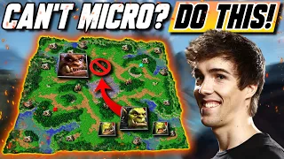 Cheese Your Opponents with this EASY No Micro strategy - WC3 - Grubby