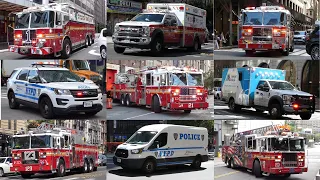 FDNY, NYPD, and EMS Responding Compilation - August 2023 Trip