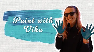 Victoria Azarenka shows off how she paints with her son 👏🏻