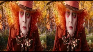 Alice Through the Looking Glass Official Trailer 1 (2016)  3D SBS [1080p]
