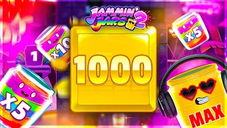 INSANE 3000x JAMMIN' JARS 2 WIN! + HIGHROLL GIGA JAR BONUS!