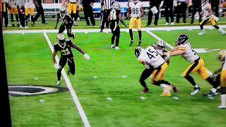 The steelers run a fake punt but dont get the first down