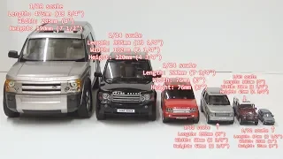 Model Car Size Comparison || Scale Model Size Comparison