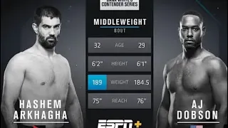 Khashem Arkhagha vs Aj Dobson -UFC FREE FIGHT #UFC