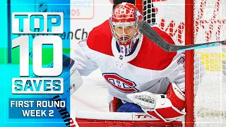 Top 10 Saves from Week 2 of the First Round | 2021 Stanley Cup Playoffs