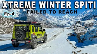 XTREME WINTER SPITI Failed to REACH PIN 🥶 Tabo To Pin Valley | Ep4