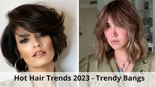 🔴 Hot Hair Trends 2023 - Trendy Bangs  ★ Women Beauty Club