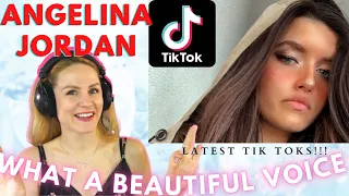 🌺 Angelina Jordan | Enjoy beautiful voice! TikTok Mashup 2022 | REACTION by Vocal Coach