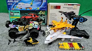 Radio control helicopter,Rc rock crawler,Jet plane And Aeroplane Unboxing Test