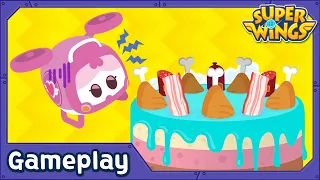 [SuperWings Game] Let's bake a cake game | Baking Game | Super wings Gameplay