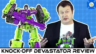 TRANSFORMERS Devastator Robot Force Knock-Off Review