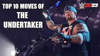 TOP 10 MOVES OF THE UNDERTAKER - WWE 2K23