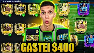 GASTEI $400 NO FIFA MOBILE🤑 E ISSO FOI TUDO QUE CONSEGUI... VALEU APENA?😱