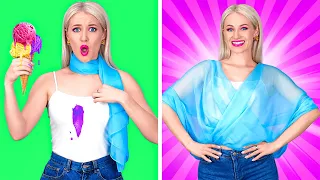 AWESOME CLOTHES HACKS || Easy Clothes Hacks And Funny DIY by 123 GO!