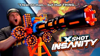 X-Shot Motorized Rage Fire MINIGUN is PURE INSANITY