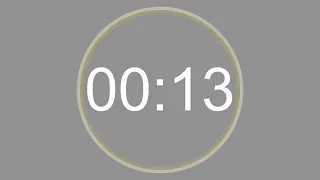 13 SECONDS - 4K - COUNTDOWN IN REVERSE - SECOND TIMER -