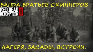 RDR 2. Банда Братьев Скиннеров. Лагеря. Главари. Встречи. Засады. 100% уничтожение банды. #BigSteve