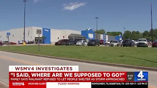 Family says Walmart refused to let people shelter as storm approached