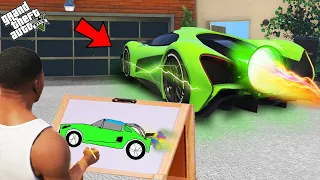 Franklin Search The Fastest Booster Super Car With The Help Of Using Magical Painting In Gta V