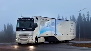 Volvo tests hybrid truck for long haul applications!