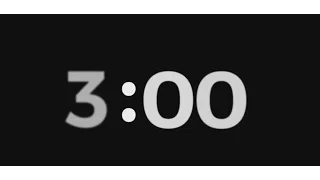 Classic countdown timer  -  3 Minutes  -  Silent