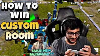 How to Win CUSTOM ROOM @CarryMinati Playing BGMI Crazy Gameplay Ever