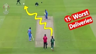 Top 15 Worst Deliveries in Cricket History of All Times - Worst Cricket Bowling