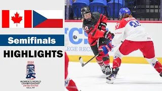 Canada vs. Czechia Full Highlights | Semifinals | 2024 Women's World Hockey Championship (4/13/2023)