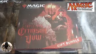 Unboxing Gift Bundle Innistrad Crimson Vow, Magic The Gathering cards