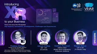 XR Applications for Your Business | Panel Discussion 1 | JioTesseract