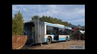 Списанные городские транспортные автобусы