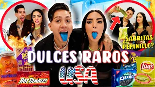 PROBANDO DULCES RAROS DE USA 🇺🇸 🤢 Jukilop | Juan de Dios Pantoja