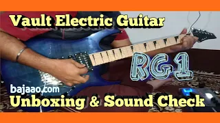 Vault RG1RW Soloist Electric Guitar Unboxing & sound check