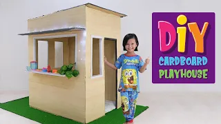 DIY I How To Make a Cardboard Playhouse