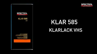 [DE] SPECTRAL KLAR 585 - Klarlack VHS