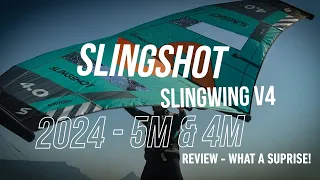 Slingshot Slingwing V4 2024 Wing and foil surfing Review. What a surprise, this wing is awesome.