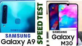 Samsung Galaxy M30 vs Samsung A9 2018 SPEED TEST & RAM MANAGEMENT I Exynos 7904 vs Snapdragon 660 I