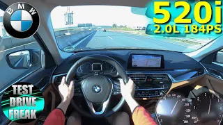 2021 BMW 520i G30 Limousine Sedan 184 PS TOP SPEED AUTOBAHN DRIVE POV