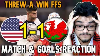 USMNT fan Reaction USA vs WALES HIGHLIGHTS REACTION | USA vs WALES Reaction | USA 1-1 WALES REACTION